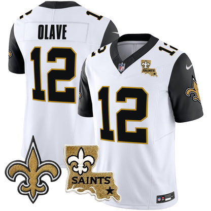 Saints Vapor Limited Jersey - New Orleans Patch - All Stitched