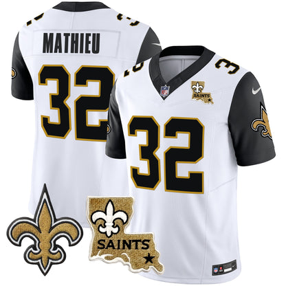 Saints Vapor Limited Jersey - New Orleans Patch - All Stitched