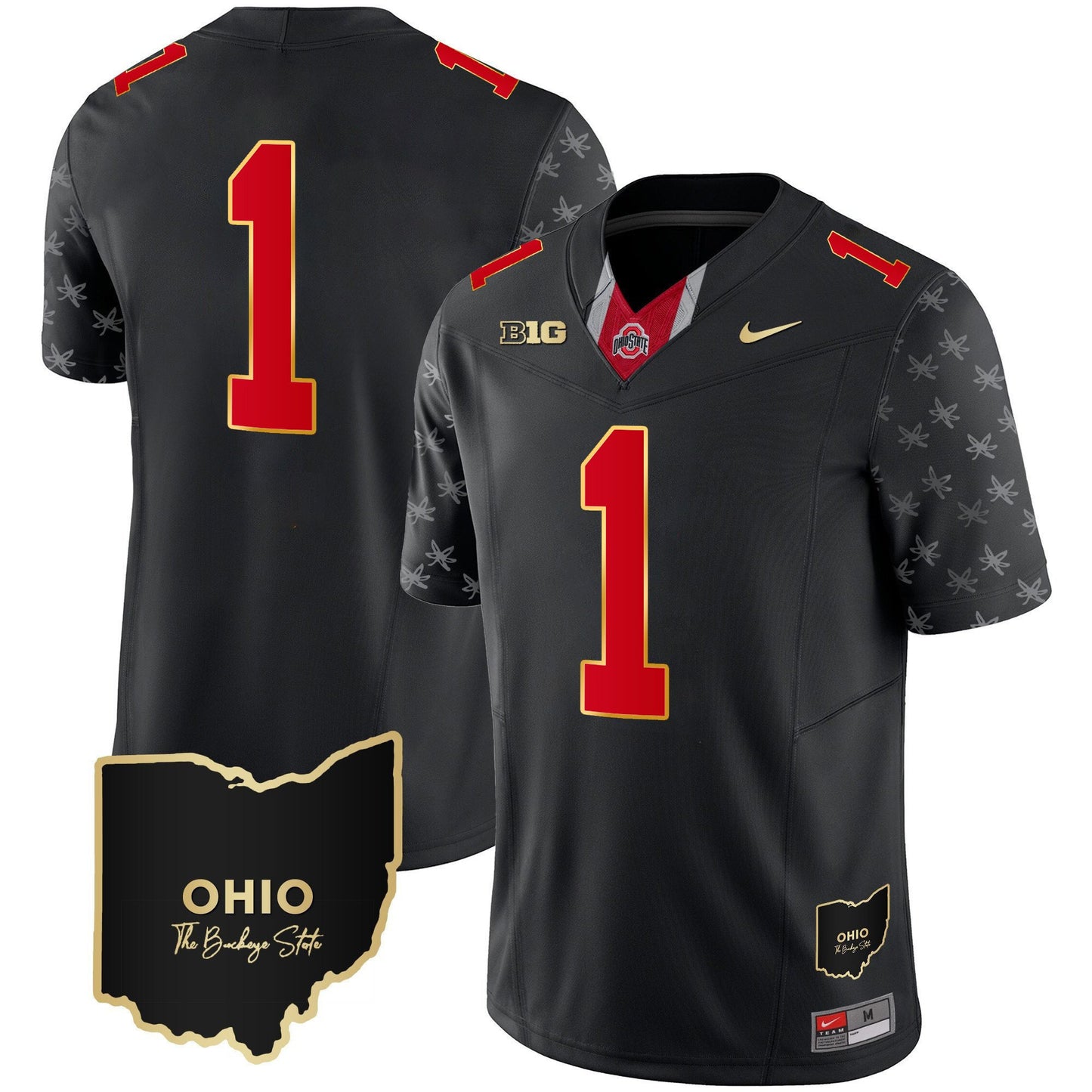 Ohio State Buckeyes 2023 Alternate Gold Jersey - Stitched