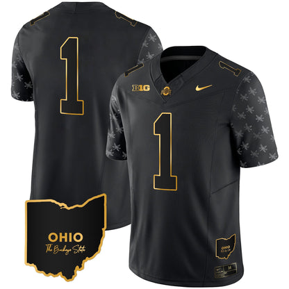 Ohio State Buckeyes 2023 Alternate Gold Jersey - Stitched