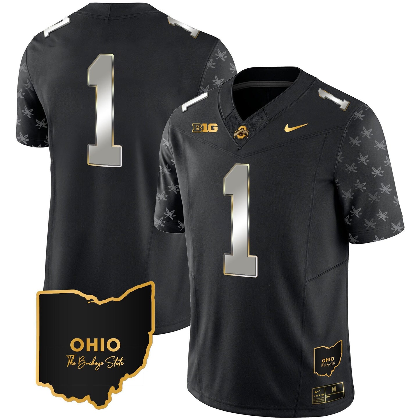 Ohio State Buckeyes 2023 Alternate Gold Jersey - Stitched