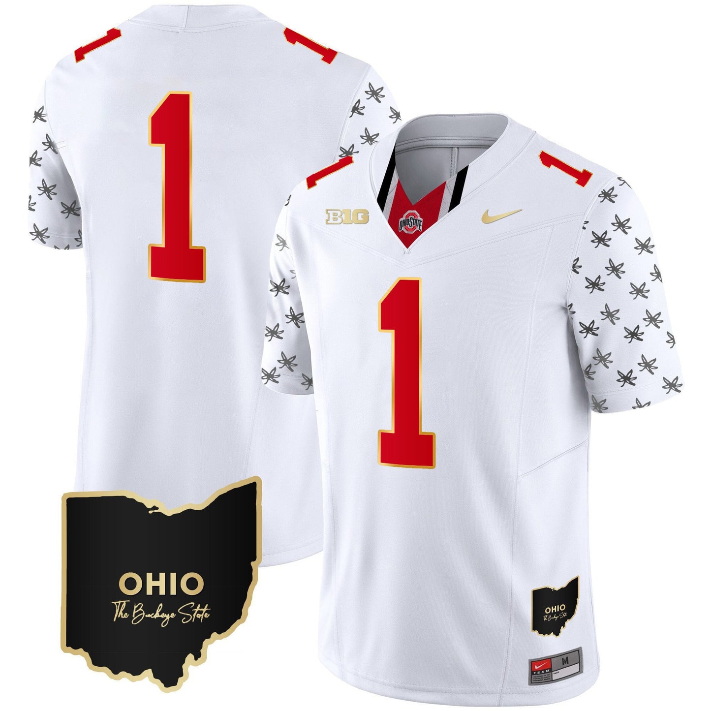 Ohio State Buckeyes 2023 Alternate Gold Jersey - Stitched