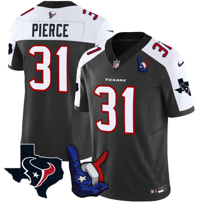 Houston Texans Hand Sign Throwing Up The H Vapor Jersey - All Stitched