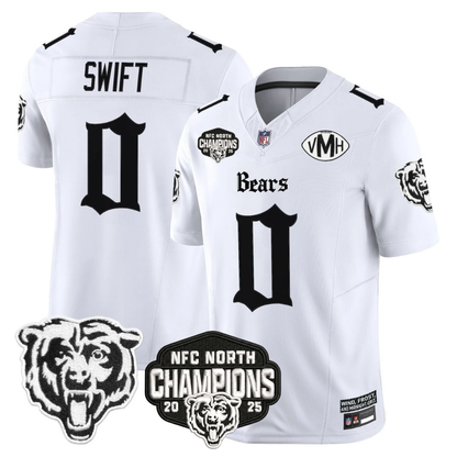 CHI 'Gothic Midway Legacy' NFC North Champions Patch Vapor Limited Jersey - All Stitched