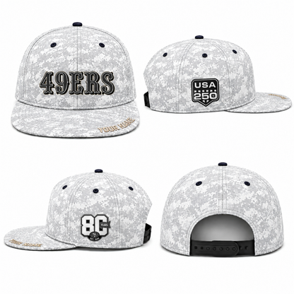 SF Salute To Service Personalized Snapback Cap - Printed