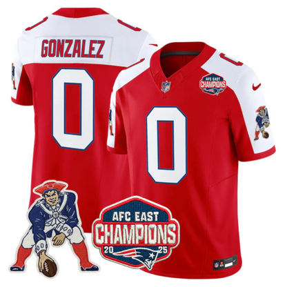 NE AFC East Champions Throwback Vapor Limited Jersey V2 - All Stitched