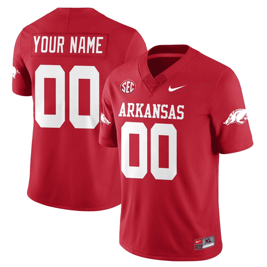 Arkansas Razorback Football 2023 Custom Jersey - All Stitched