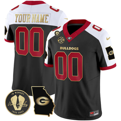 Georgia Bulldogs 2024 Vapor Custom Jersey V3 - Georgia Map - All Stitched