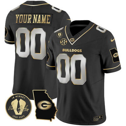 Georgia Bulldogs 2024 Vapor Custom Jersey V3 - Georgia Map - All Stitched