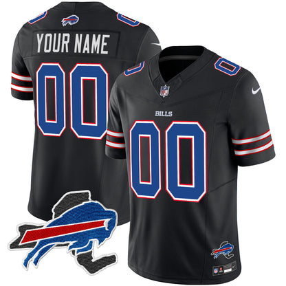 Bills New York Patch Vapor Limited Custom Jersey - All Stitched