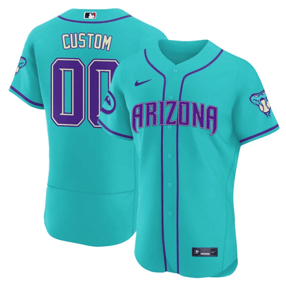 Arizona Diamondbacks 2024 Teal Purple Custom Jersey – All Stitched