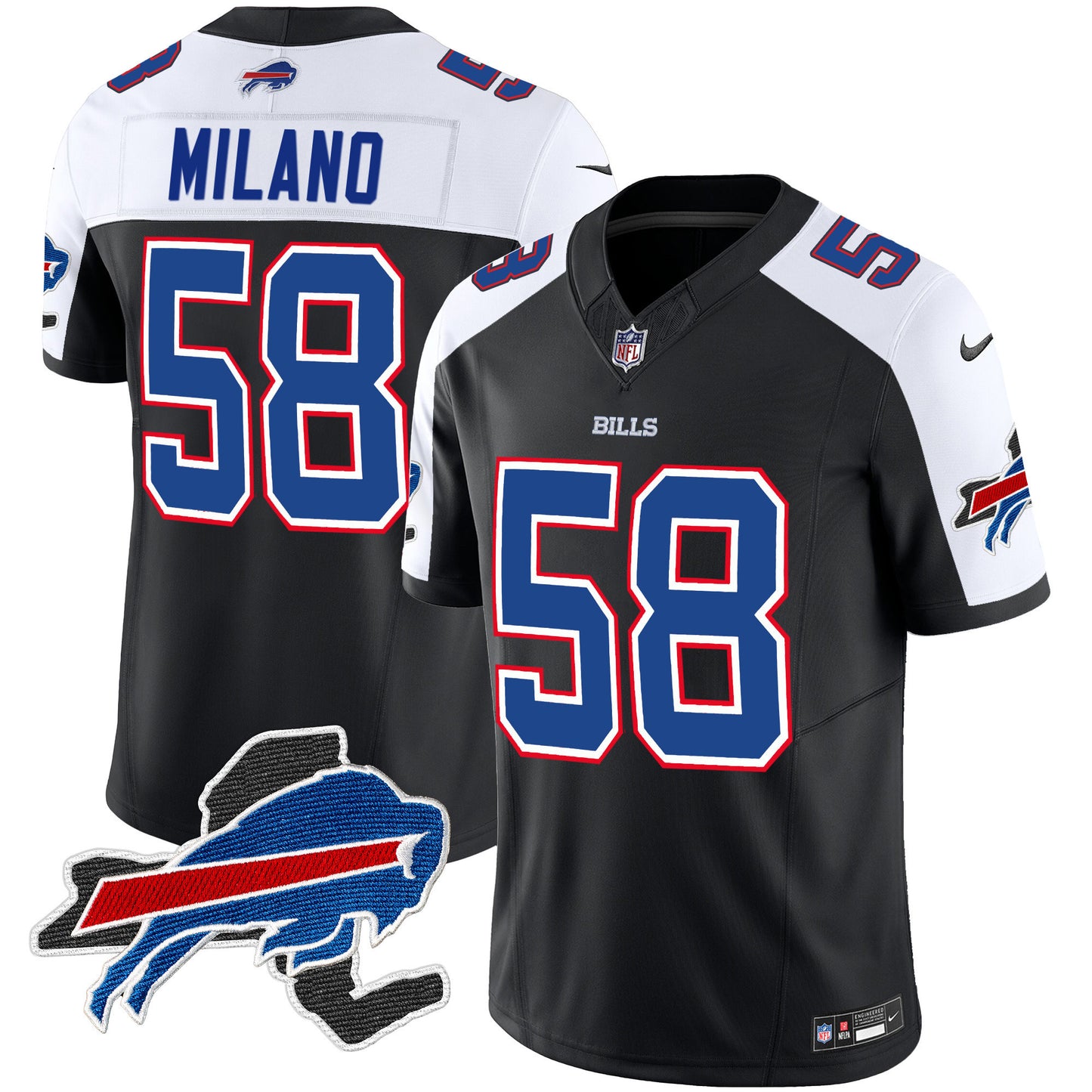 Bills New York Patch Vapor Limited Jersey - All Stitched