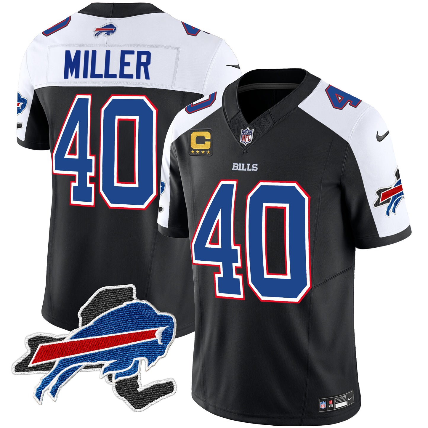 Bills New York Patch Vapor Limited Jersey - All Stitched