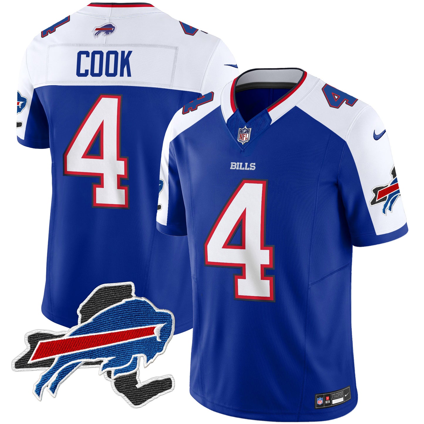 Bills New York Patch Vapor Limited Jersey - All Stitched