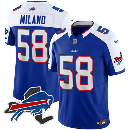 Bills New York Patch Vapor Limited Jersey - All Stitched