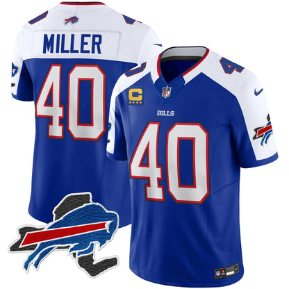 Bills New York Patch Vapor Limited Jersey - All Stitched