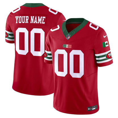 49ers Mexico Vapor Custom Jersey V2 - All Stitched