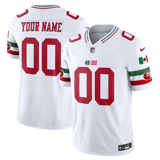 49ers Mexico Vapor Custom Jersey V2 - All Stitched