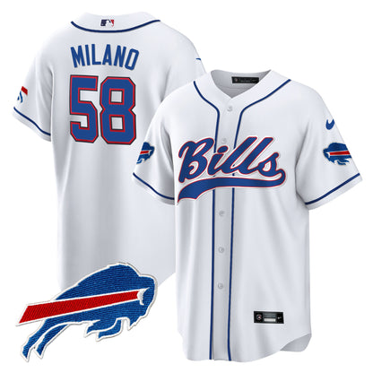 Buffalo Bills Baseball Jersey - All Stitched