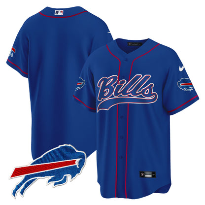 Buffalo Bills Baseball Jersey - All Stitched