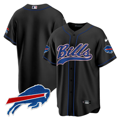 Buffalo Bills Baseball Jersey - All Stitched