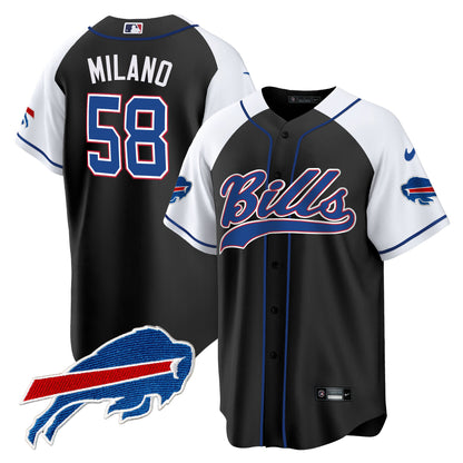 Buffalo Bills Baseball Jersey - All Stitched