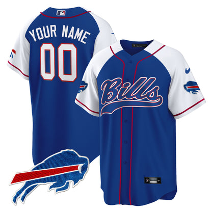 Buffalo Bills Baseball Custom Jersey - All Stitched