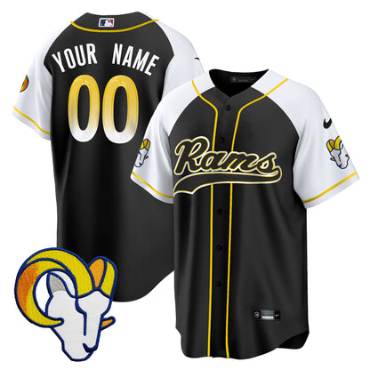 Rams Baseball Custom Jersey - All Stitched