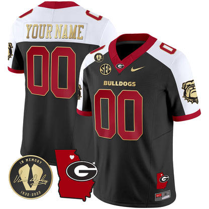 Georgia Bulldogs 2024 Vapor Custom Jersey V4 - Georgia Map - All Stitched