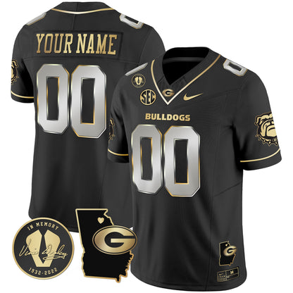 Georgia Bulldogs 2024 Vapor Custom Jersey V4 - Georgia Map - All Stitched