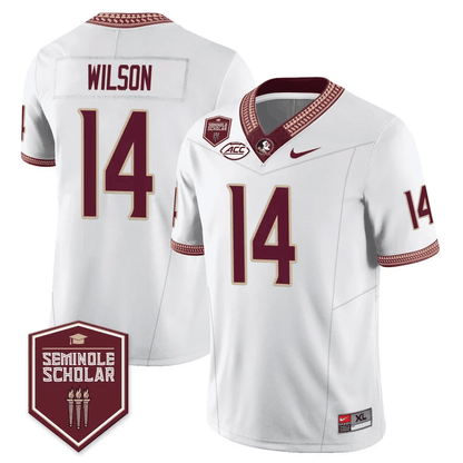 Florida State Seminoles Scholar Patch Vapor Limited Jersey- All Stitched