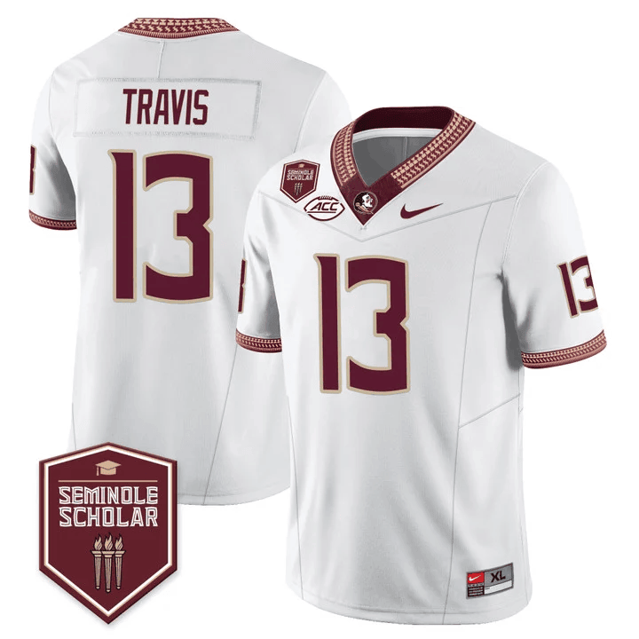 Florida State Seminoles Scholar Patch Vapor Limited Jersey- All Stitched