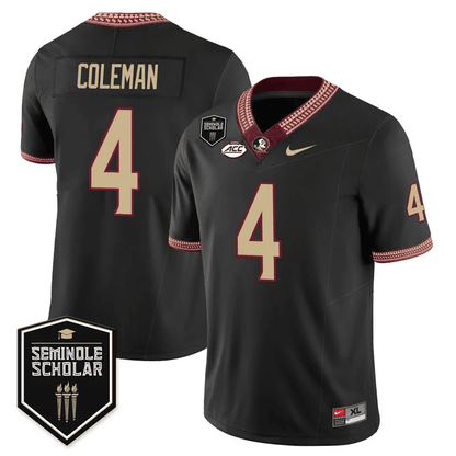 Florida State Seminoles Scholar Patch Vapor Limited Jersey- All Stitched