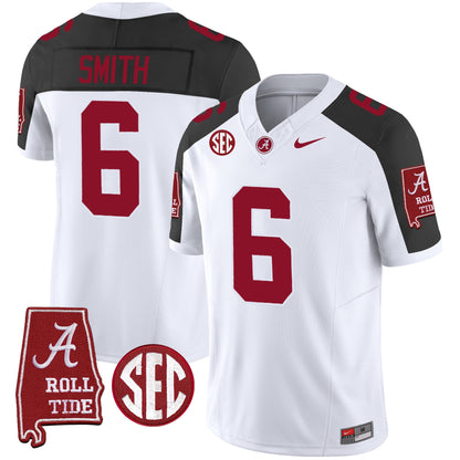 Alabama Crimson Tide Vapor Limited Jersey V3 - Alabama Map - All Stitched