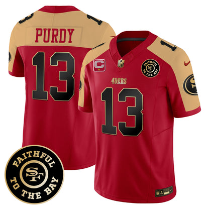 49ers Faithful To The Bay Patch Vapor Limited Jersey V7 - All Stitched