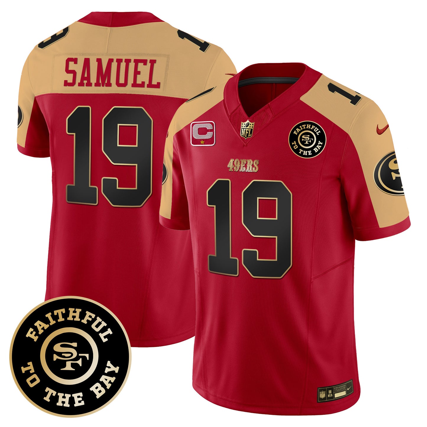 49ers Faithful To The Bay Patch Vapor Limited Jersey V7 - All Stitched