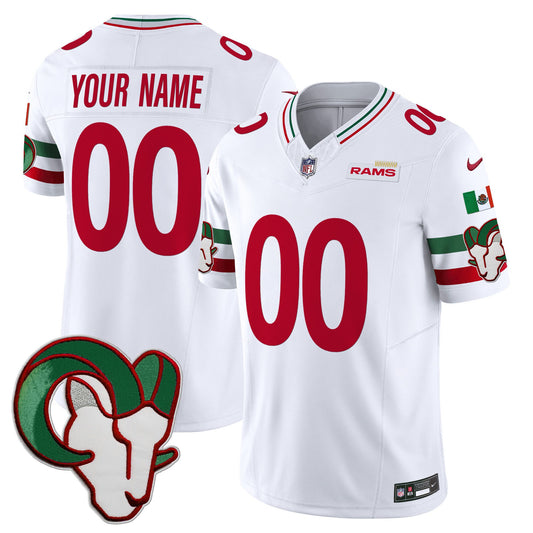 Rams Mexico Vapor Limited Custom Jersey - All Stitched