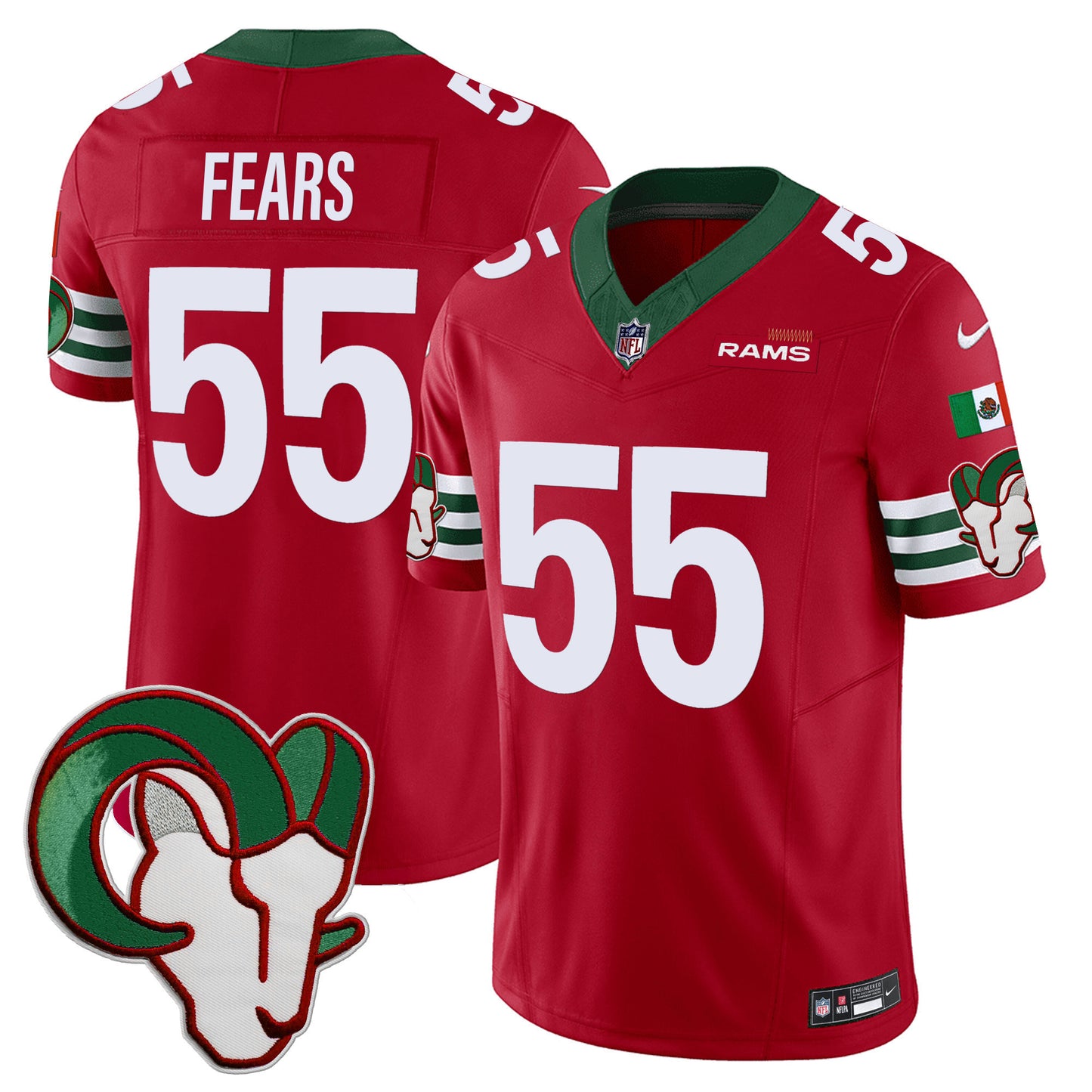 Rams Mexico Vapor Limited Jersey - All Stitched