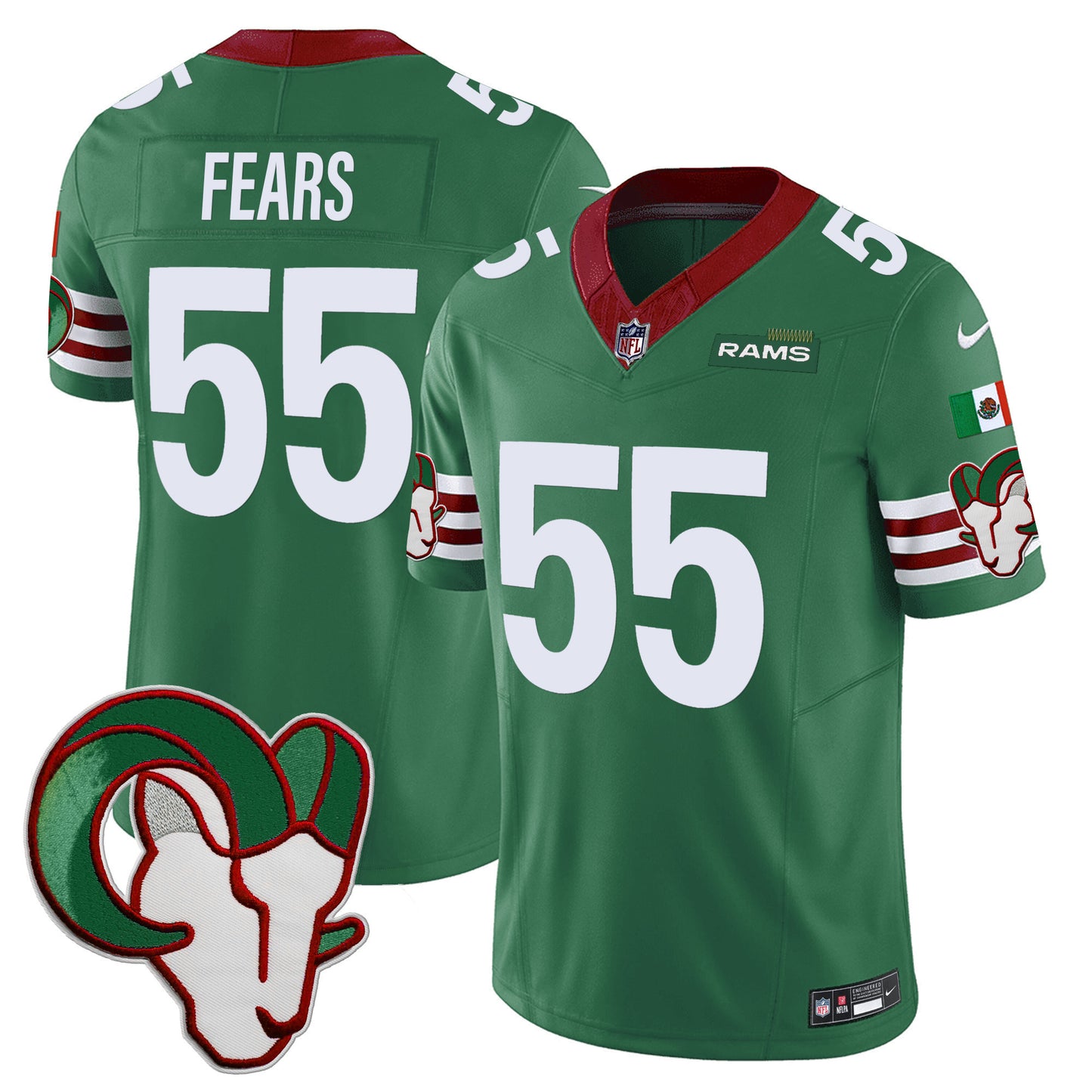 Rams Mexico Vapor Limited Jersey - All Stitched