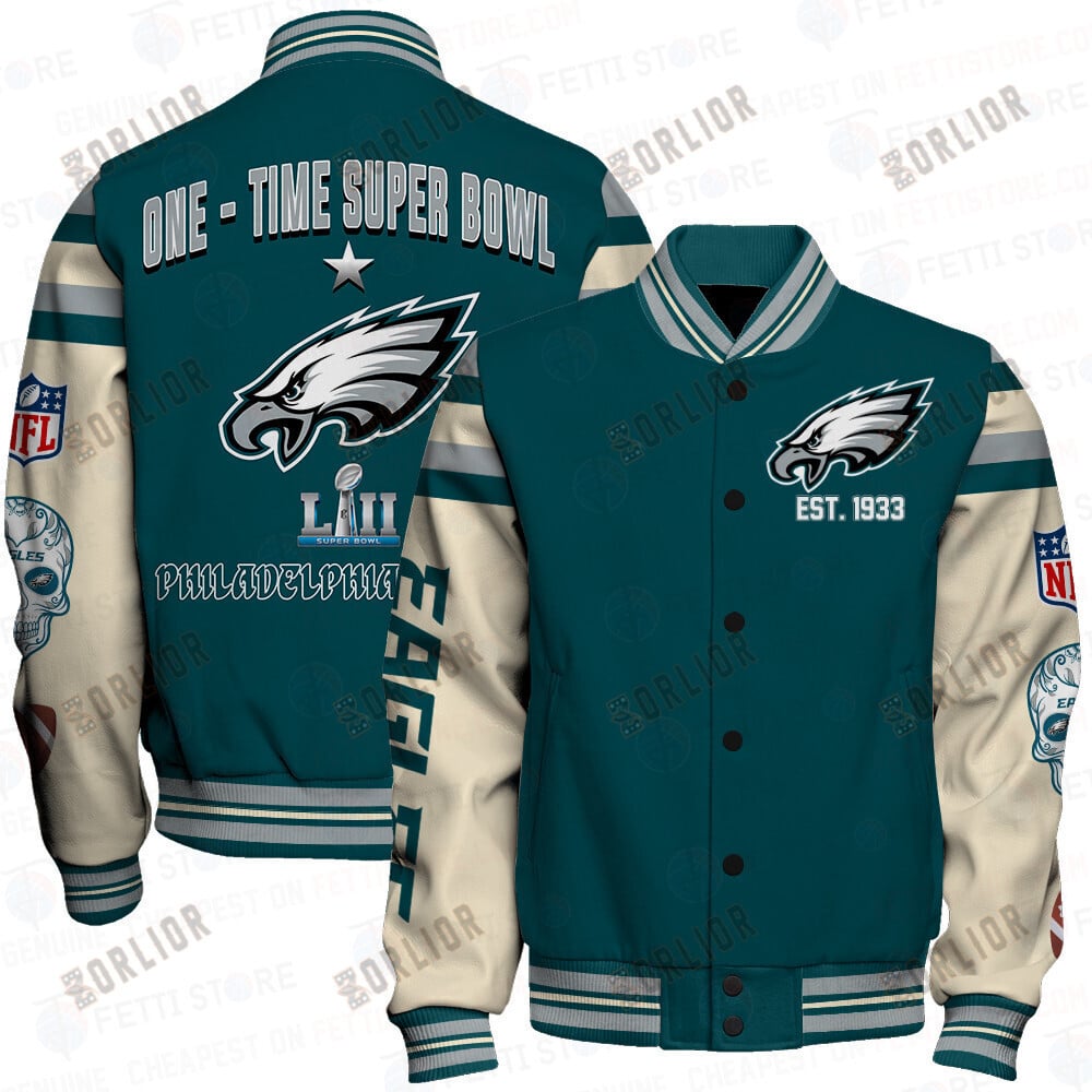 Philadelphia Eagles National Football League Print Varsity Jacket SFAT V2