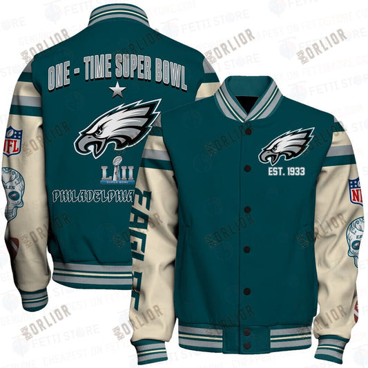 Philadelphia Eagles National Football League Print Varsity Jacket SFAT V2