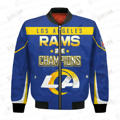 Los Angeles Rams 2X Super Bowl Champions Unisex Bomber Jacket