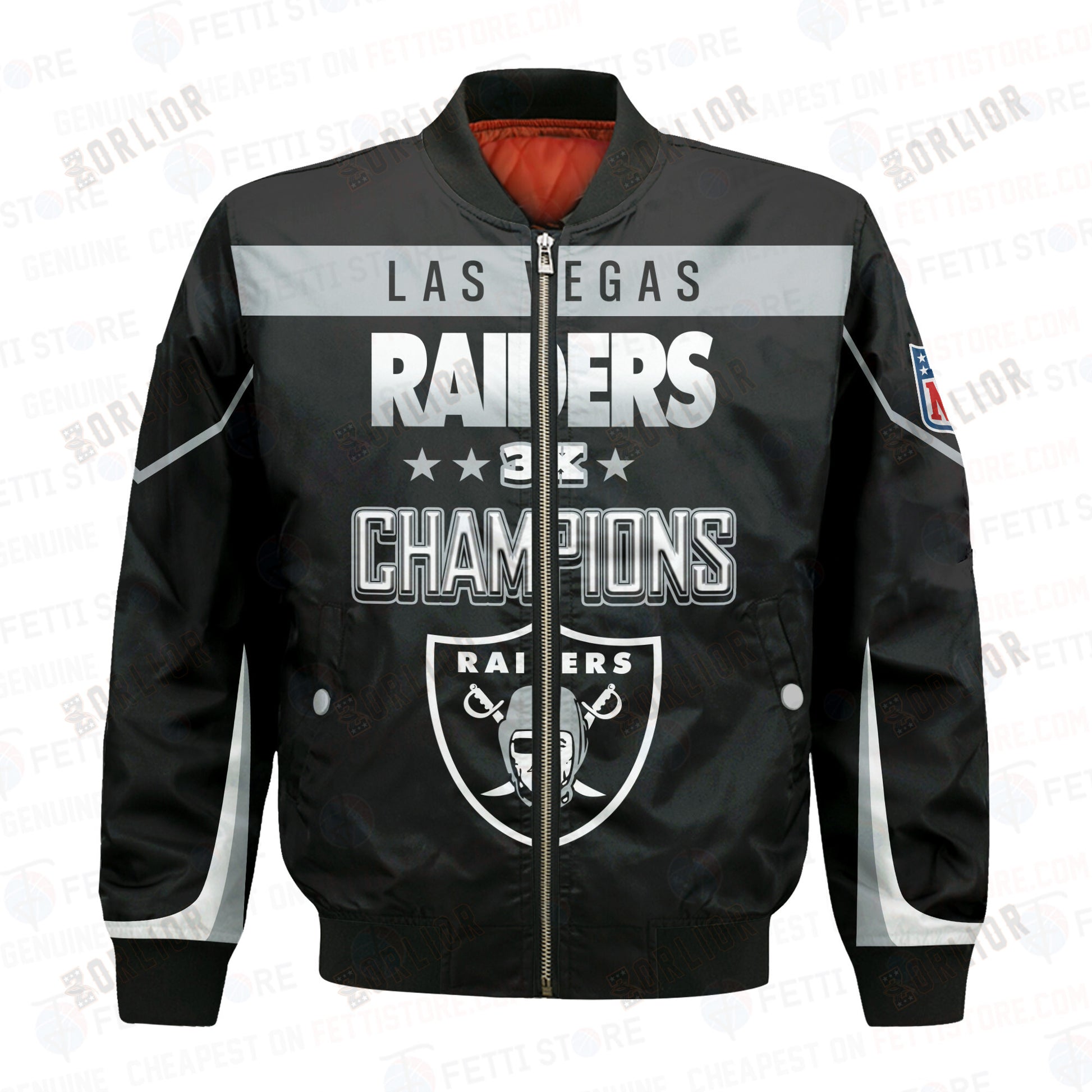 Las Vegas Raiders 3X Super Bowl Champions Unisex Bomber Jacket