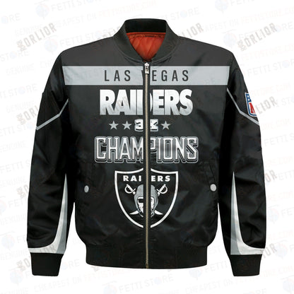 Las Vegas Raiders 3X Super Bowl Champions Unisex Bomber Jacket