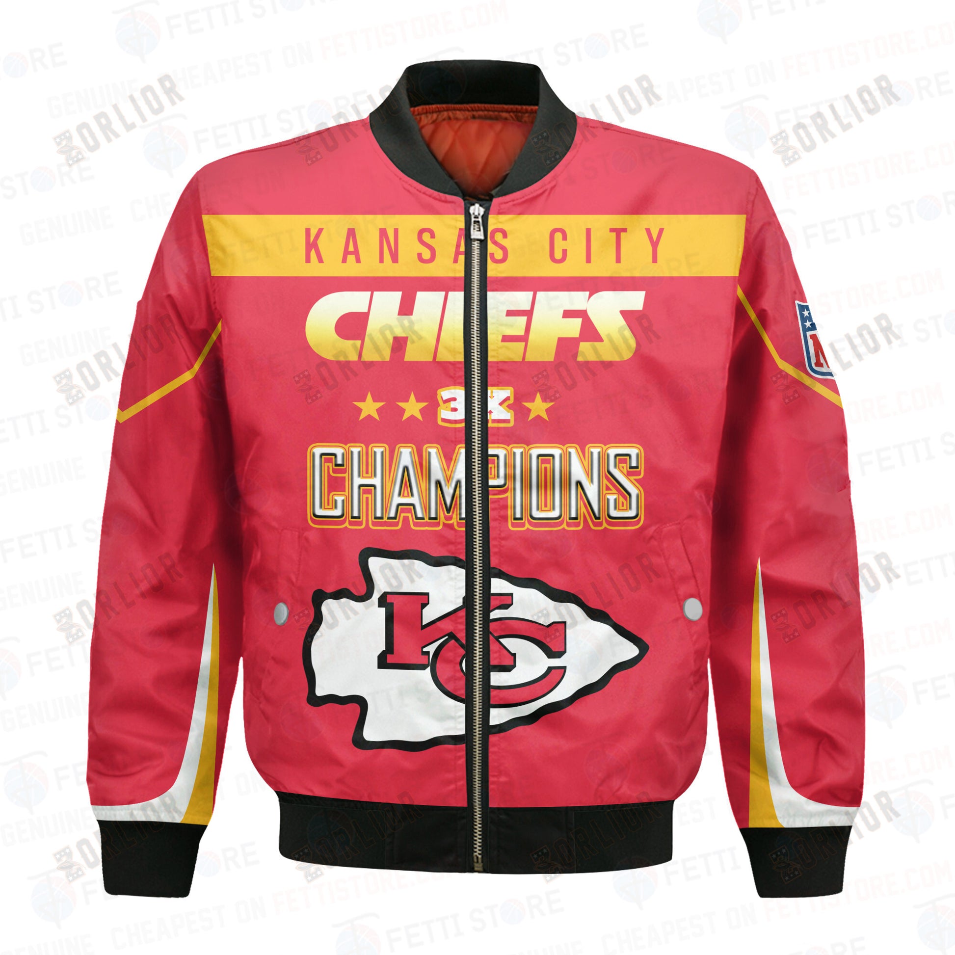 Kansas City Chiefs 3X Super Bowl Champions Unisex Bomber Jacket