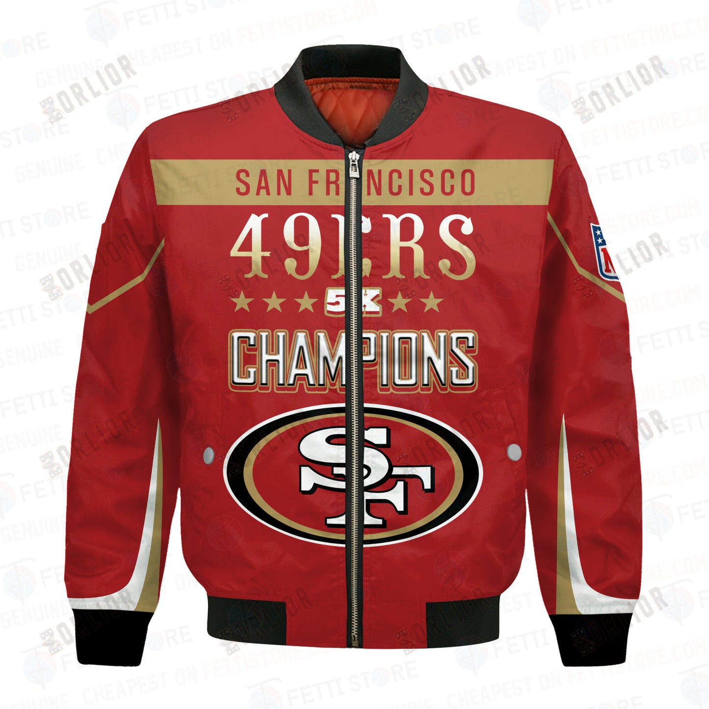 San Francisco 49ers 5X Super Bowl Champions Unisex Bomber Jacket