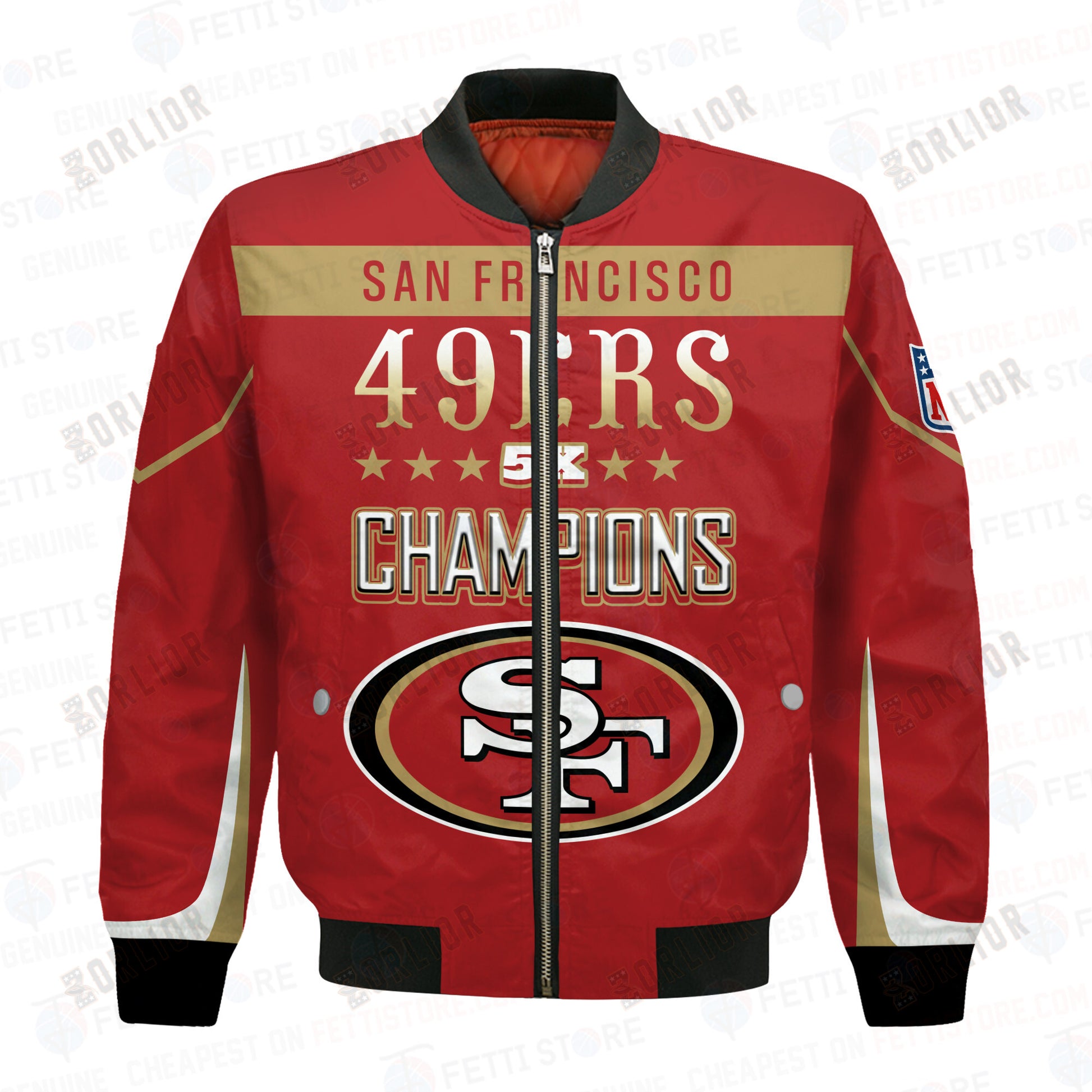 San Francisco 49ers 5X Super Bowl Champions Unisex Bomber Jacket