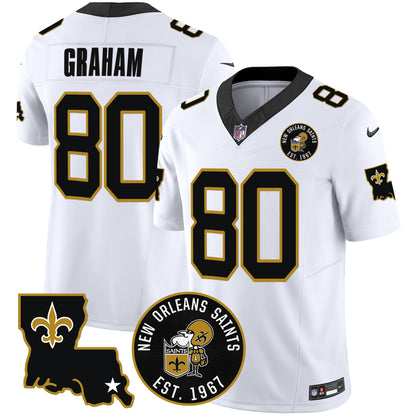 Saints EST. 1967 Patch Vapor Jersey - All Stitched