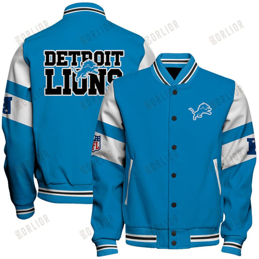 Detroit Lions  2024 National Football Conference Unisex Varsity Jacket V11