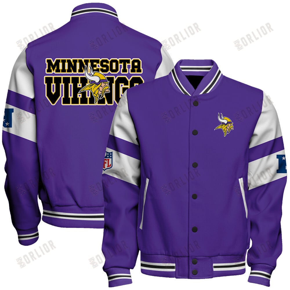 Minnesota Vikings  2024 National Football Conference Unisex Varsity Jacket V11